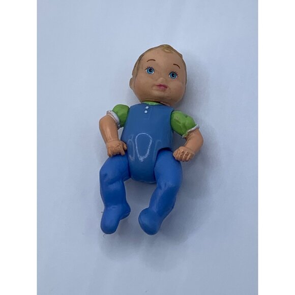 Fisher Price Loving Family Twin Time Blue Baby Boy Doll - Picture 8 of 9